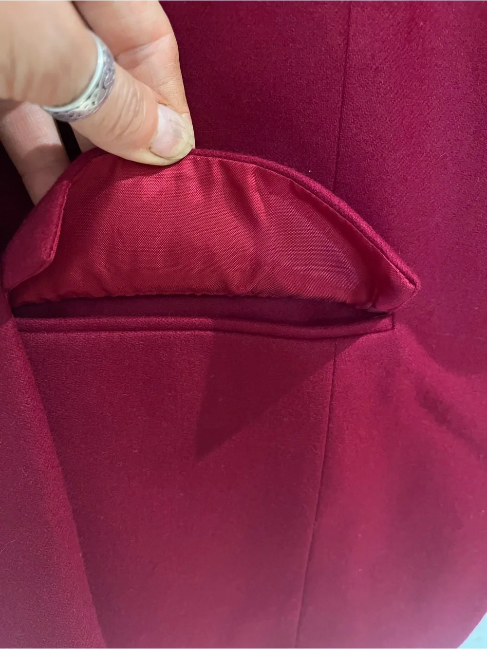 Pendleton Vintage Wool Blazer Single Button Sz 8 Red Office Corporate Academia
